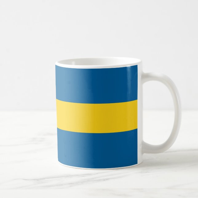 schwedische Flagge Kaffeetasse (Rechts)
