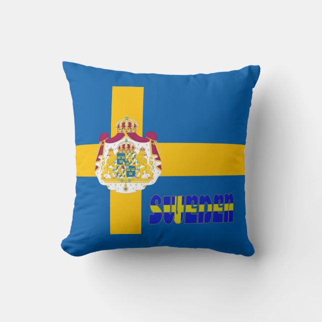 Schwedische Flagge Kissen (Vorderseite)