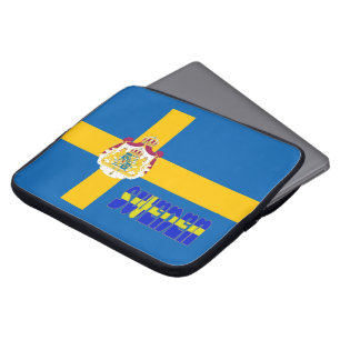 Schwedische Flagge Laptopschutzhülle