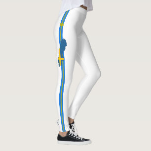 Schwedische Flagge Leggings