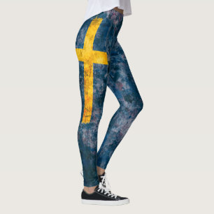 Schwedische Flagge Leggings
