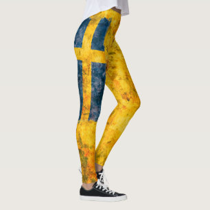 Schwedische Flagge Leggings
