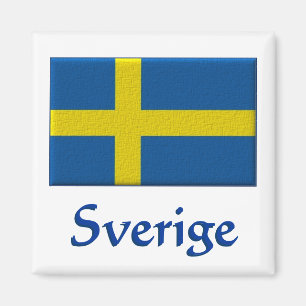 Schwedische Flagge Magnet