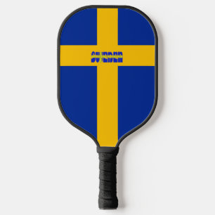 Schwedische Flagge Pickleball Schläger