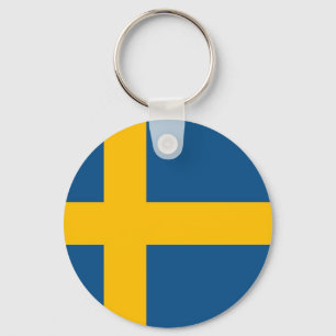 Schwedische Flagge Schlüsselanhänger