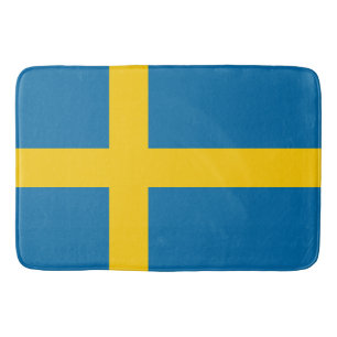 Schwedische Flagge (Schweden) Badematte
