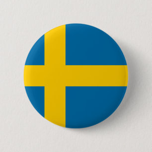 Schwedische Flagge (Schweden) Button