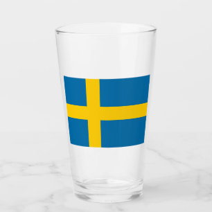 Schwedische Flagge (Schweden) Glas