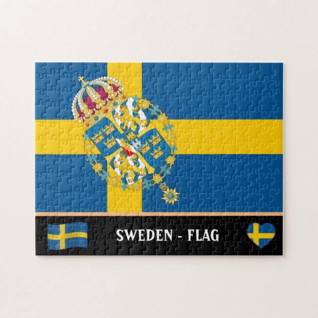 Schwedische Flagge / Schweden Jigsaw Puz (Horizontal)
