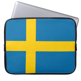 Schwedische Flagge (Schweden) Laptopschutzhülle