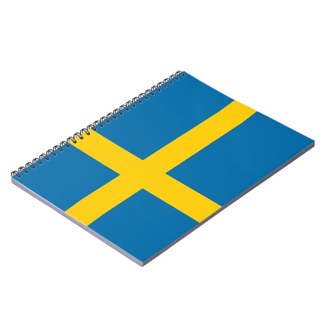 Schwedische Flagge (Schweden) Notebook Notizblock (Linke Seite)