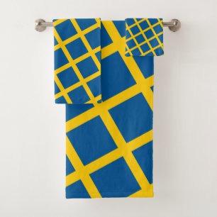 Schwedische Flagge & Schweden - Reise-, Ferien- un Badhandtuch Set