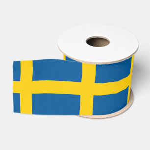 Schwedische Flagge & Schweden - Reisen, Urlaub/Spo Ripsband