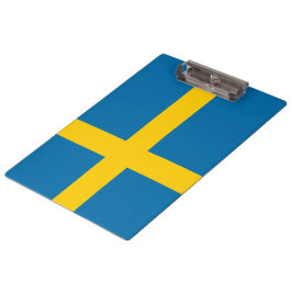 Schwedische Flagge (Schweden) Zwischenablage Klemmbrett