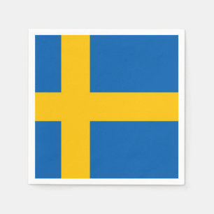 Schwedische Flagge Serviette