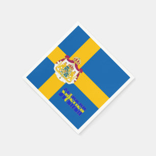 Schwedische Flagge Serviette