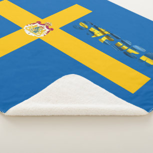 Schwedische Flagge Sherpadecke
