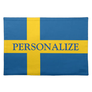 Schwedische Flagge Skandinavina Stolz Brauch Stofftischset