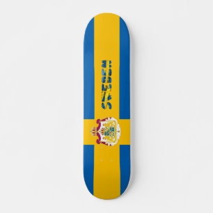 Schwedische Flagge Skateboard
