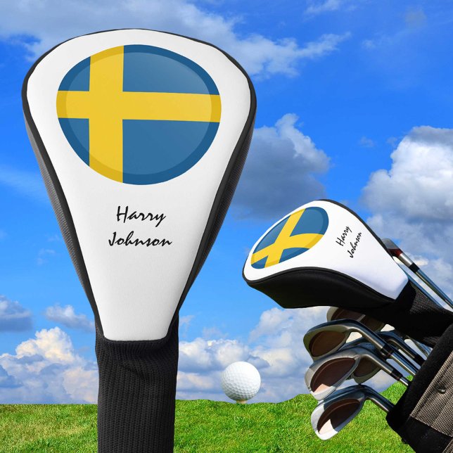Schwedische Flagge und Mit Monogramm Golf Clubs Co Golf Headcover (Von Creator hochgeladen)