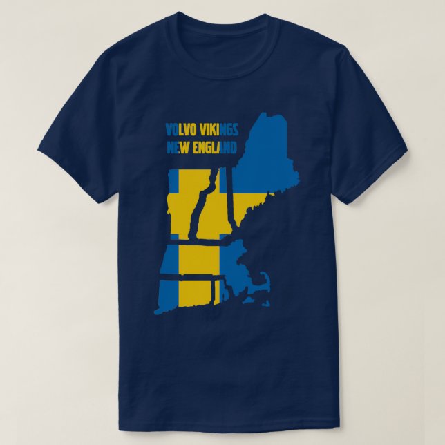Schwedische Flagge VVNE T-Shirt (Design vorne)