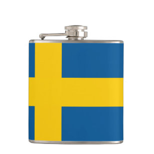 Schwedische Flagge Wrapper Flachmann