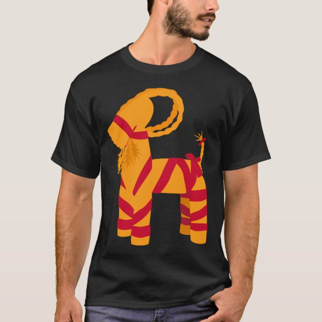 Schwedische Halmbock-Ziege-Ornament T-Shirt (Vorderseite)