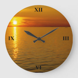 Schwedische Inseln Sunset Quadratische Wanduhr