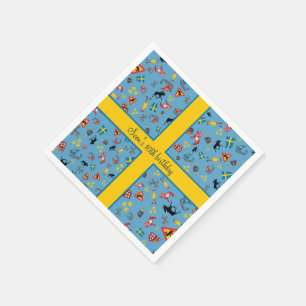 Schwedische Kultureinzelteile mit Flagge Serviette
