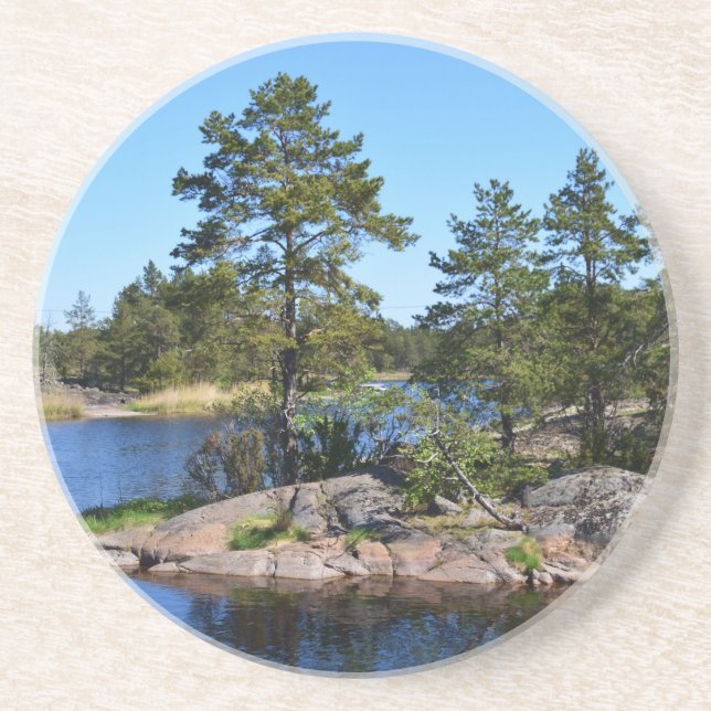 Schwedische Landkarte Getränkeuntersetzer (Vorne)