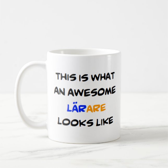 schwedische Lehrerlarve, phantastische Kaffeezucht Kaffeetasse (Links)