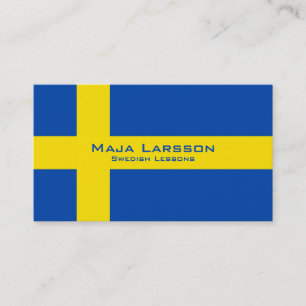 Schwedische Lektionen/schwedischer Lehrer Visitenkarte