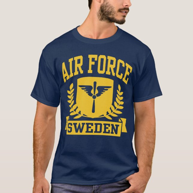 Schwedische Luftwaffe T-Shirt (Vorderseite)