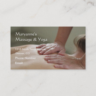 Schwedische Massage-Foto - hinter Terminkarte