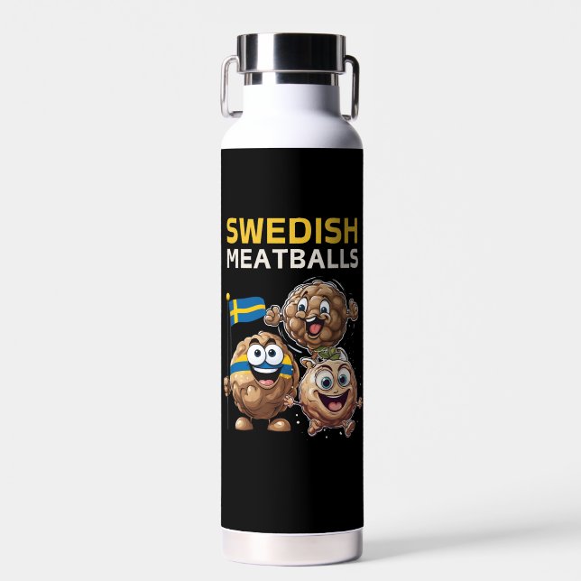 Schwedische Meatballs Trinkflasche (Vorne)