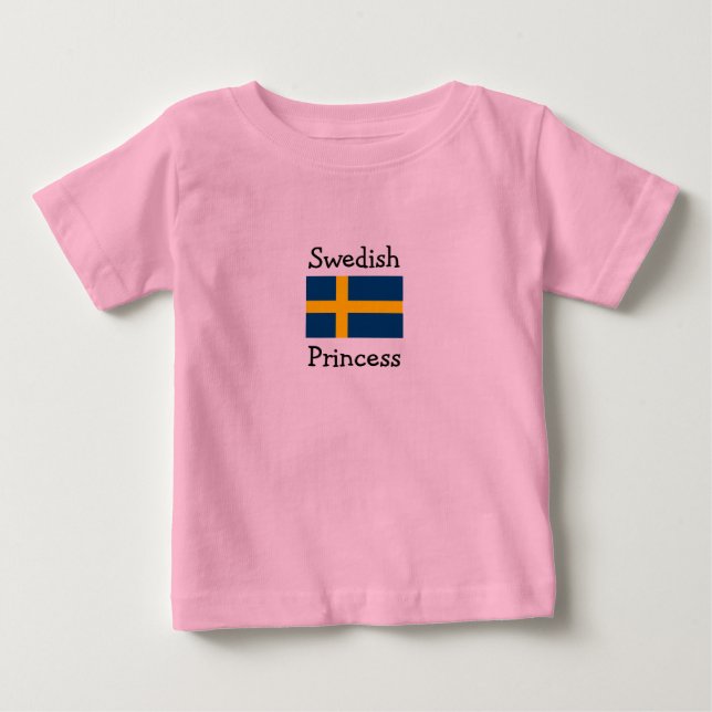 Schwedische Prinzessin Baby T-shirt (Vorderseite)