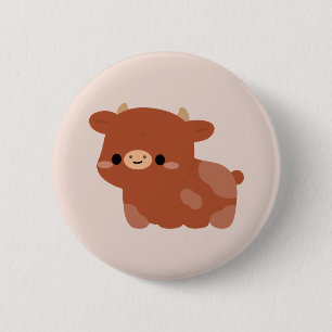 Schwedische Rote Kuh Button