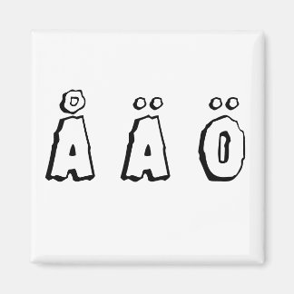 Schwedische Schreiben (å ä ö) Magnet