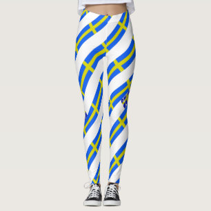 Schwedische Streifenflagge Leggings