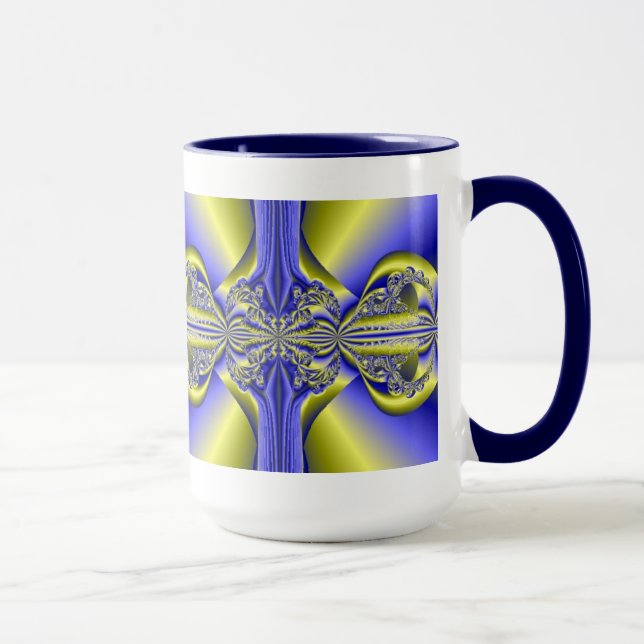 Schwedische Tasse für modernes Fraktal (Rechts)
