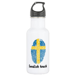 Schwedische Touchfingerabdruckflagge Edelstahlflasche