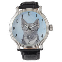 Schwedische Vallhund-Malerei - Niedliche Original