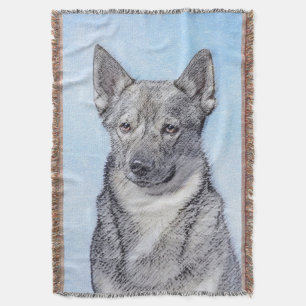 Schwedische Vallhund-Malerei - Niedliche Original Decke