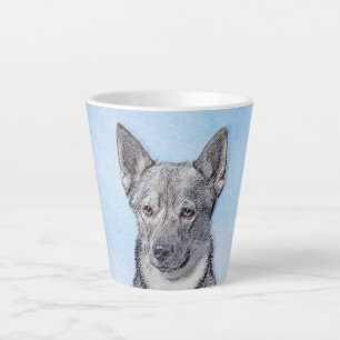 Schwedische Vallhund-Malerei - Niedliche Original  Milchtasse