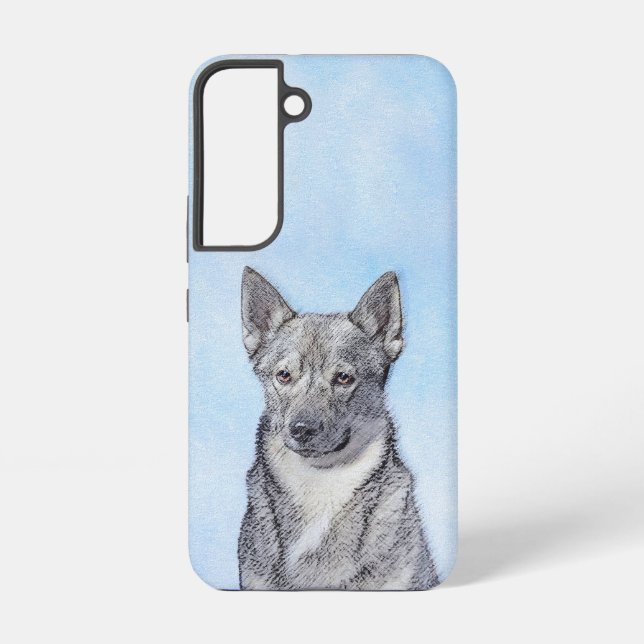 Schwedische Vallhund-Malerei - Niedliche Original  Samsung Galaxy Hülle (Rückseite)