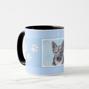 Schwedische Vallhund-Malerei - Niedliche Original  Tasse
