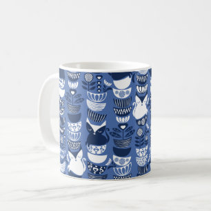 Schwedische Volkskatzen I Kaffeetasse