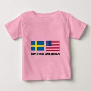 Schwedischer Amerikaner Baby T-shirt