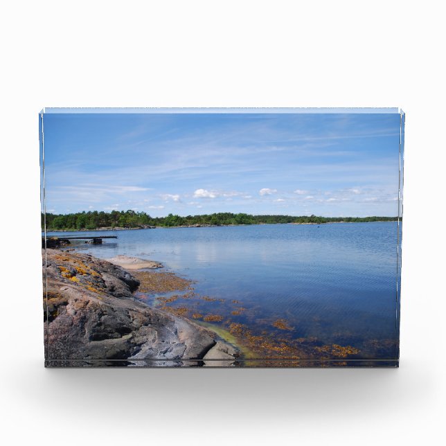 Schwedischer Fjord Fotoblock (Vorderseite)