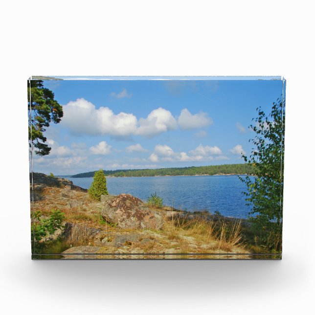 Schwedischer Fjord Fotoblock (Vorderseite)